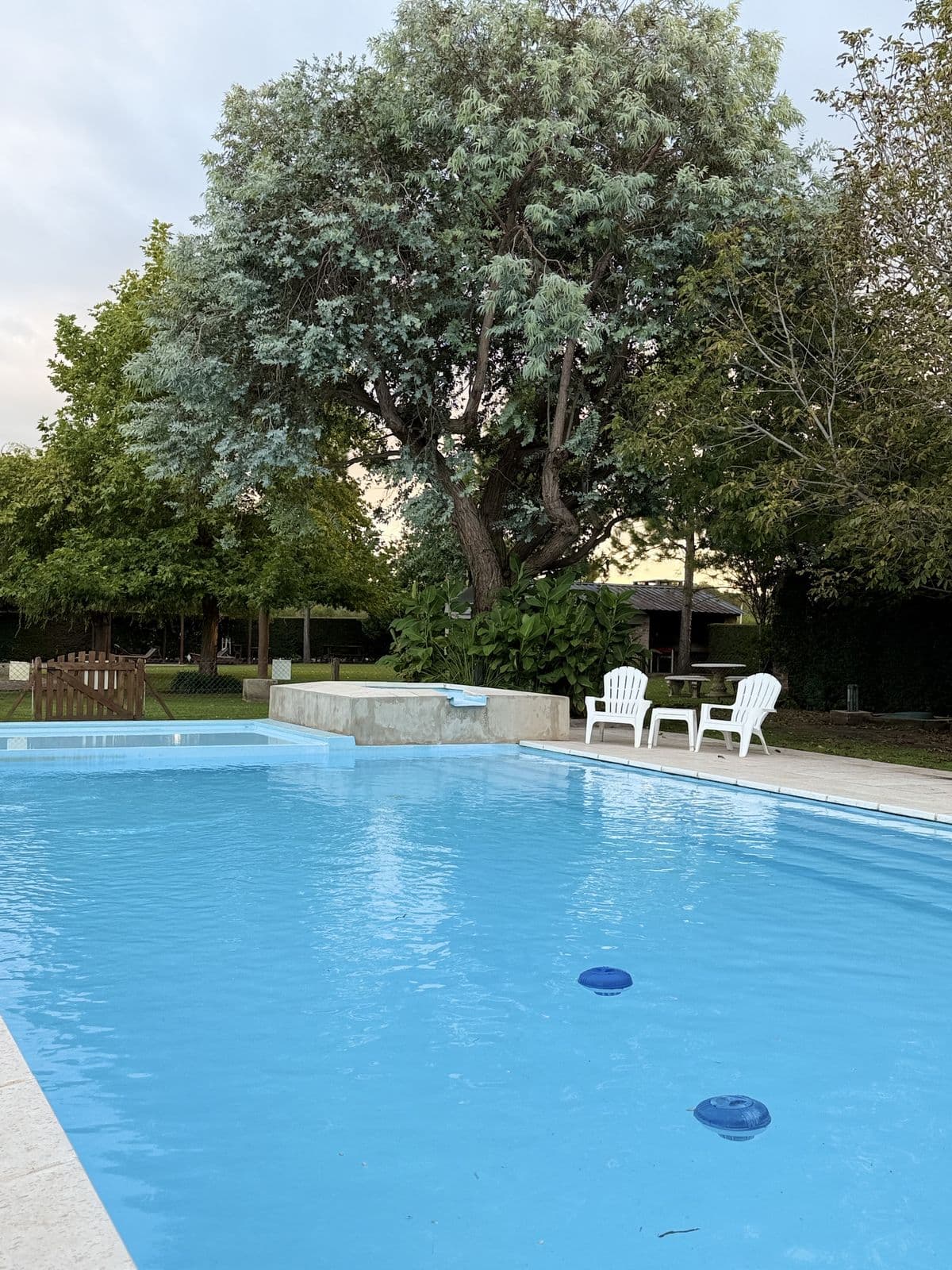 Piscina al atardecer